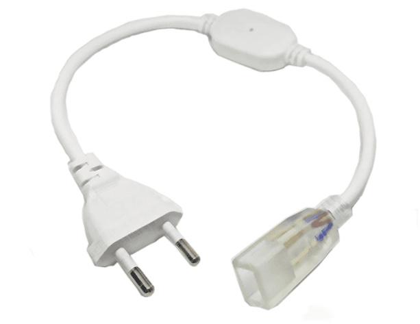 Leader 12mm Plug eu for led strip 220V