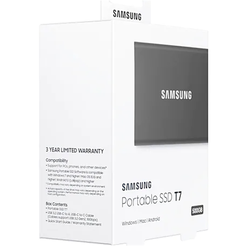 SAMSUNG Portable SSD T7 500GB MU-PC500T