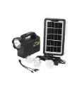 GD plus solar lighting system GD-8075 10000mah lithium and radio
