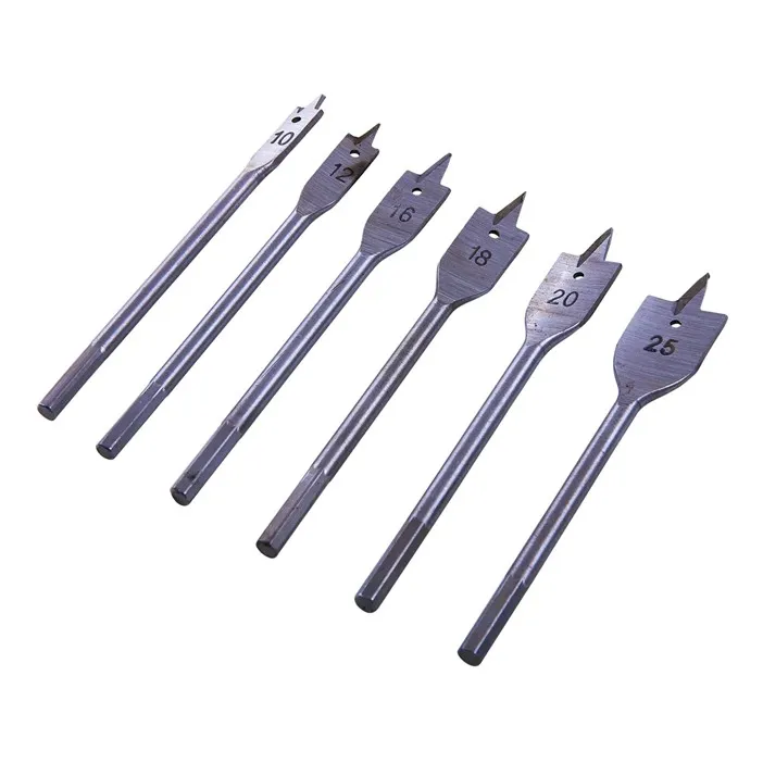 ASG 6pcs wood flat drill bits