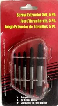 Broken pipe extractor 5 pcs / Reverse Drill Bit Remover Kit for Thread Repair – Chrome Vanadium Steel