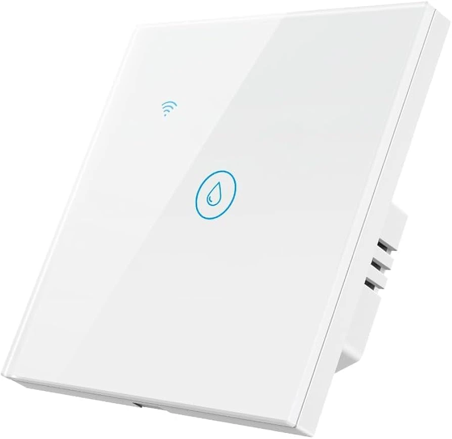 Tuya WiFi Touch Curtain switch White color square Size - Europe standard