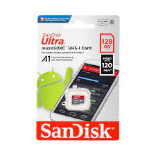 SANDISK ULTRA microSDXC UHS-I Card A1 128GB SDSQUA4-128G-GN6MN