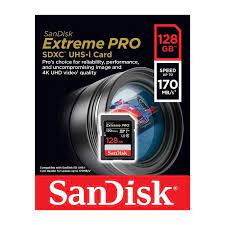 SANDISK Extreme Pro SDXC UHS-I Card 128GB SDSDXXY-128G-GN4IN