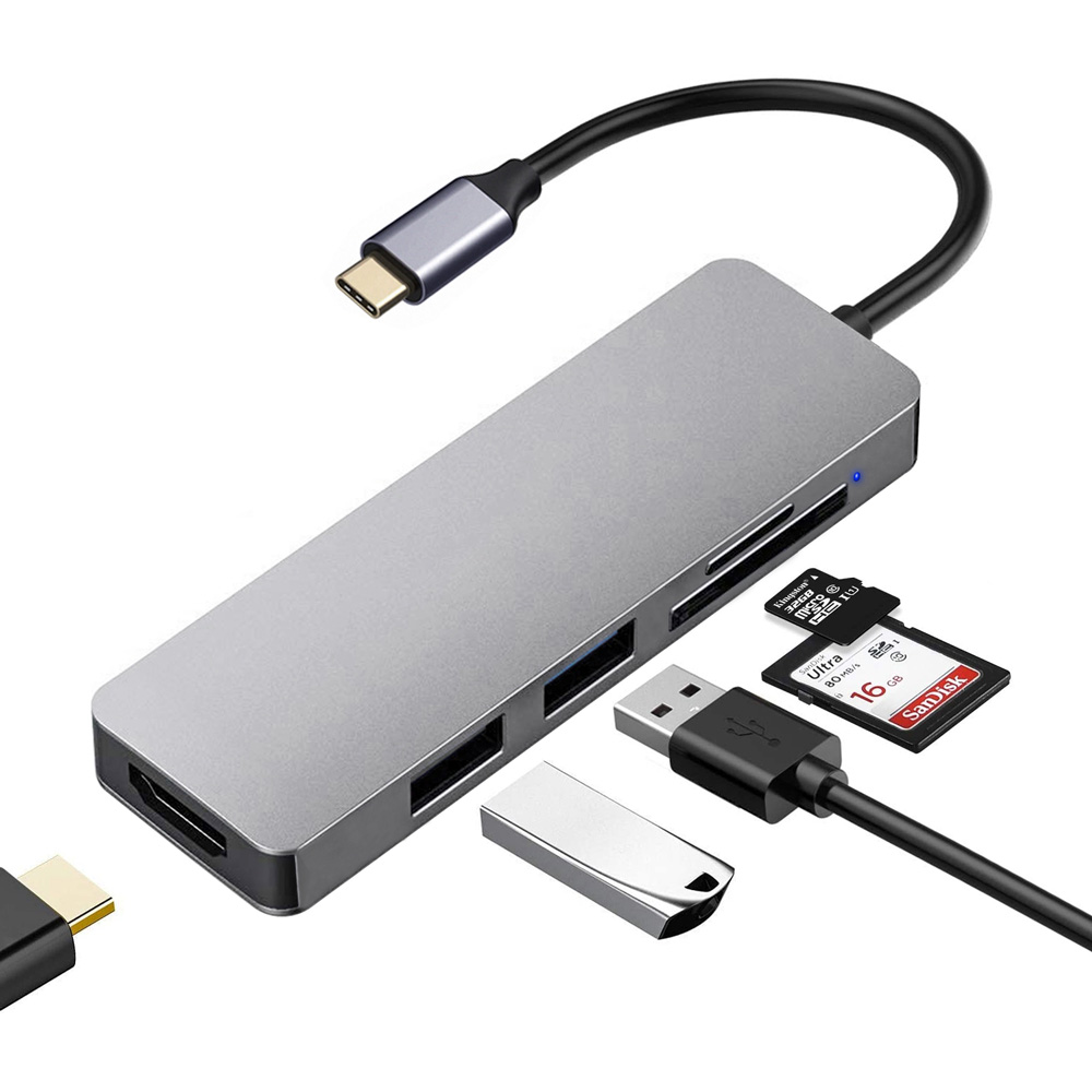 4 in 1 converter USB C to USB-A HUB BX4U-C