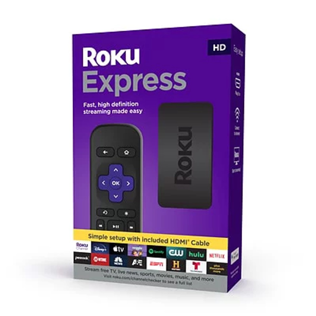 ROKU Express HD simple setup with HDMI cable