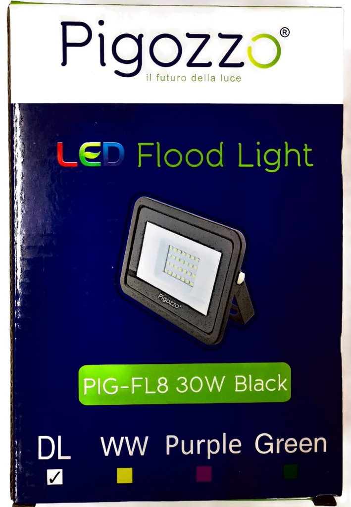 Pigozzo Led Flood light PIG-FL8 30W Black DL