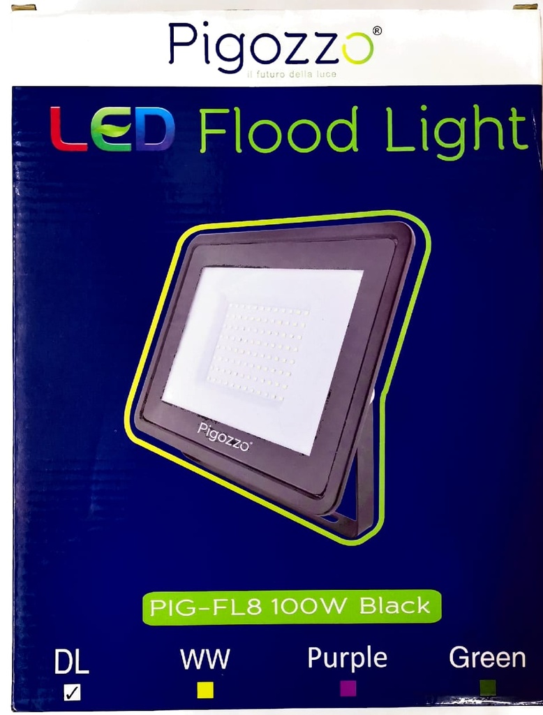 Pigozzo Led Flood light PIG-FL8 100W Black
