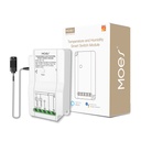 MOES Tuya wifi Smart Switch Temperature and Humidity Sensor with Double Relay Output MS-103 15A