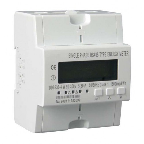 Open Tuya Single Phase Din Rail Over and Under Voltage Protection Smart Energy Meter DDS238-4