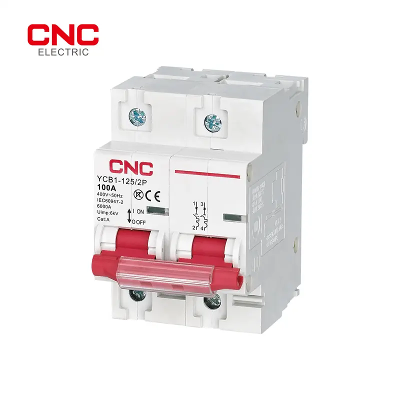 CNC DC circuit breaker 100A 2P YCB1-125DC