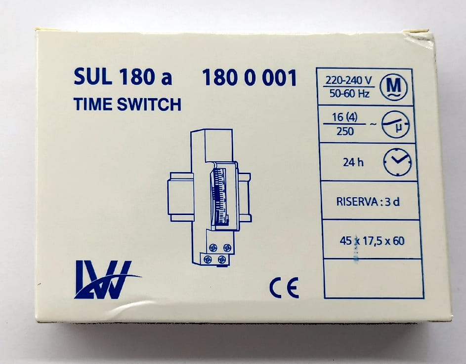 LW timer switch 1800001 mechanical 24hours din rail