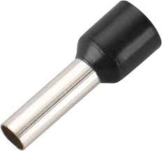 Cord End Terminal black 2.5mm pack pack