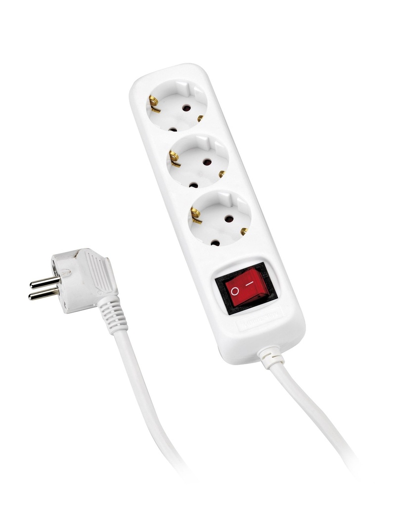 AY-KA 3 Gang 3M Cable With Switch 7730103