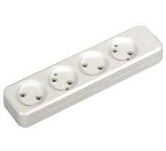 AY-KA 4 Gang Ungrounded Group Socket Without Cable 7741000