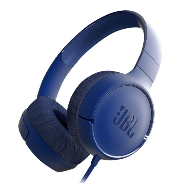 JBL TUNE 500 On-Ear Wired Headphone - Blue 