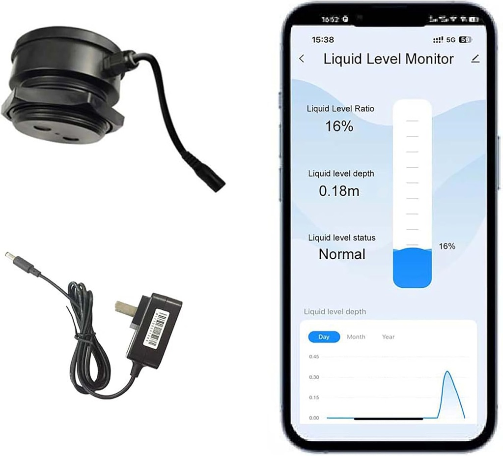 Tuya Wifi Water Level Monitor Ultrasonic TLC2206