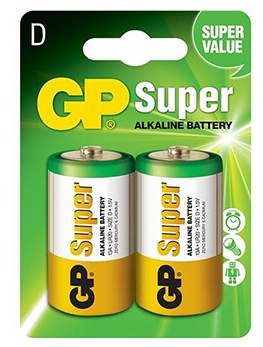 GP Super Alkaline Size D pack of 2