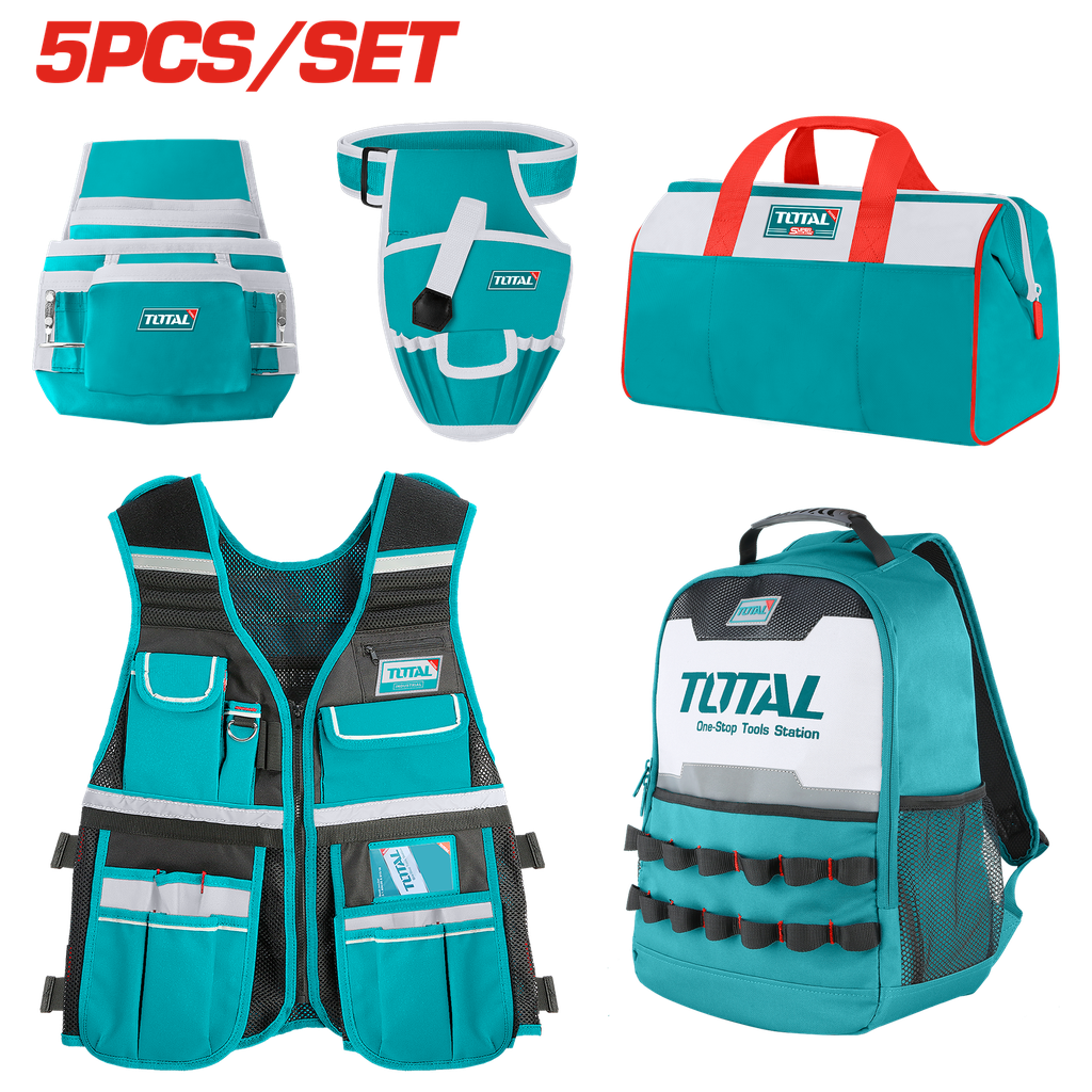 TOTAL 5 Pcs Tools bag set TOS23047