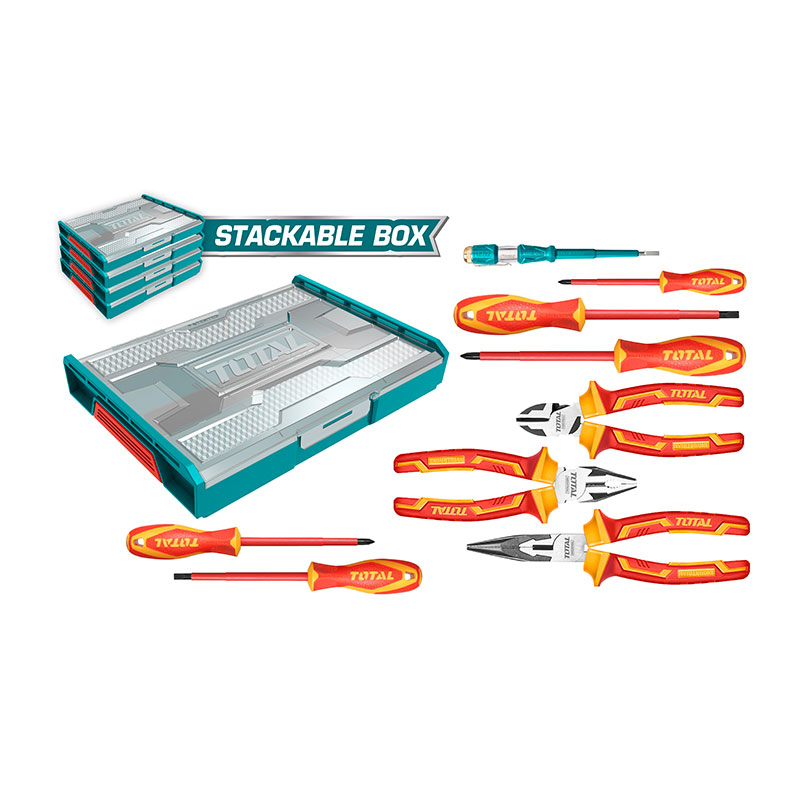 TOTAL 9 Pcs Insulated hand tools set THKTV02H091