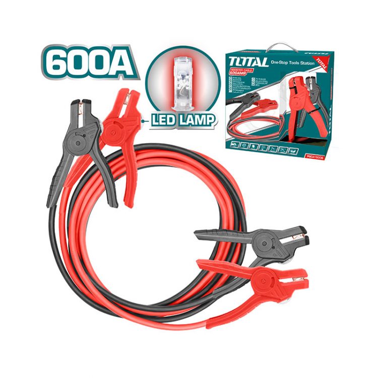 TOTAL Booster Cable with Led Light 600Amp PBCA16008L
