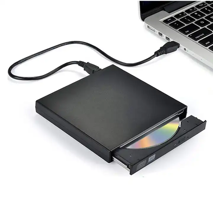 External CD DVD Drive, USB 2.0 Slim Portable External CD-RW Drive DVD-RW Burner Writer Player