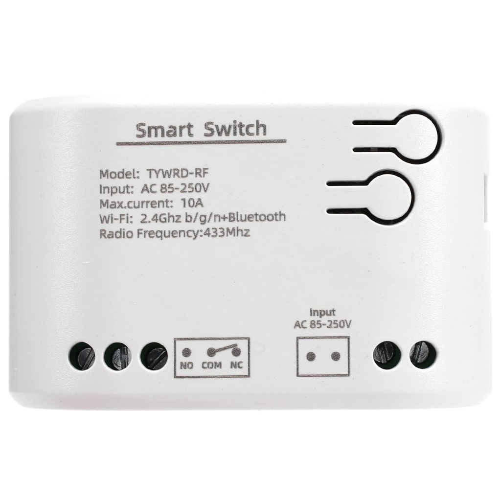 Tuya WIFI+RF Switch 1 Channel with inching, self locking, interlock + Case support RF433 remote control