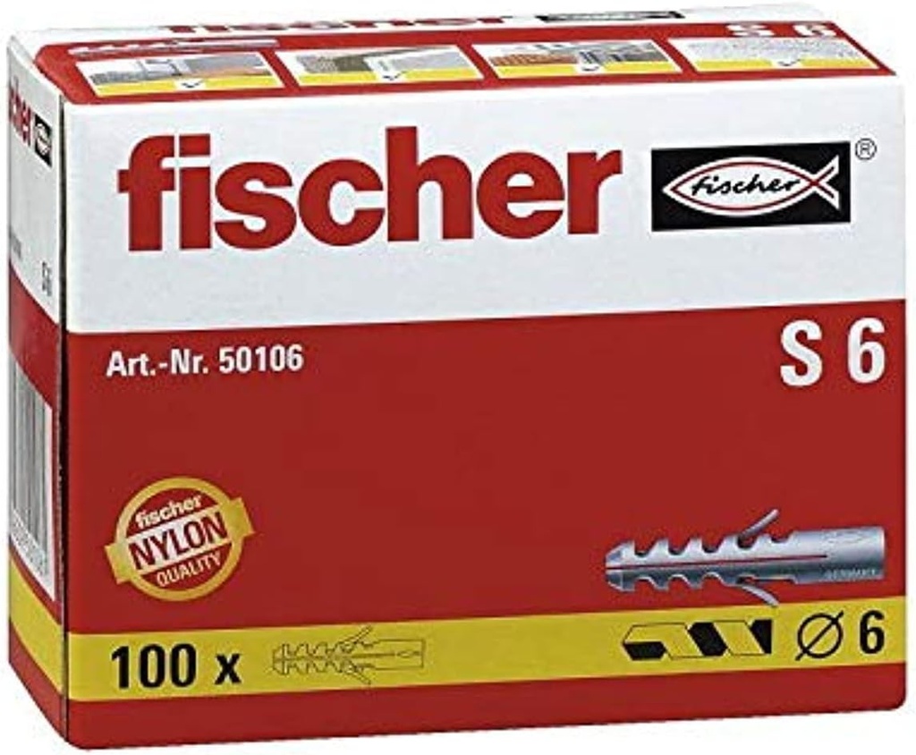 Fischer Expansion plug S 6mm 