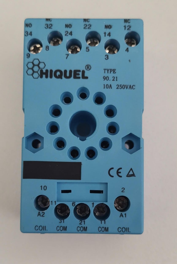 Hiquel 11 pin relay socket tuv blue HIQ-90.21