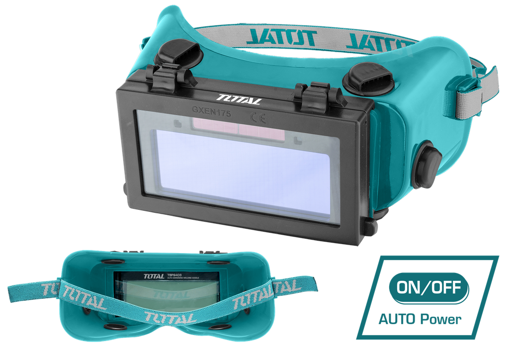 Total Auto Darkening Welding Goggles viewing area 90*35cm TSP9403