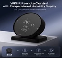 Tuya Smart WiFi  Universal IR Remote Control 3 in 1 with Temperature, Humidity Sensor, and LCD Screen