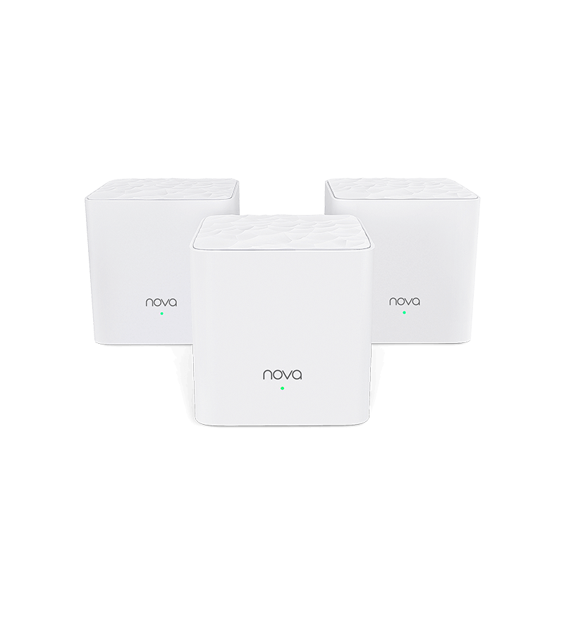 Tenda Nova MW3 (3-Pack) is a dual-band Wi-Fi 5 AC1200 Whole Home Mesh System