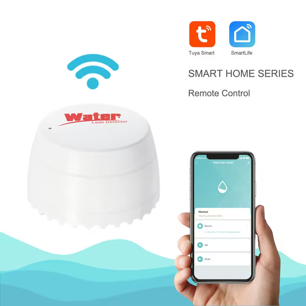 [SHT-1078] TUYA WiFi Smart Water Leakage Detector built-in buzzer 