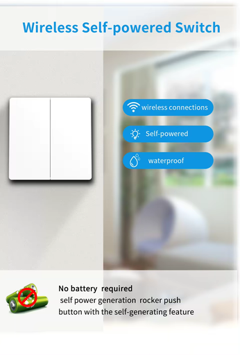 Kinetic Smart Home self-generated power Switch 2 way RF433 2 way