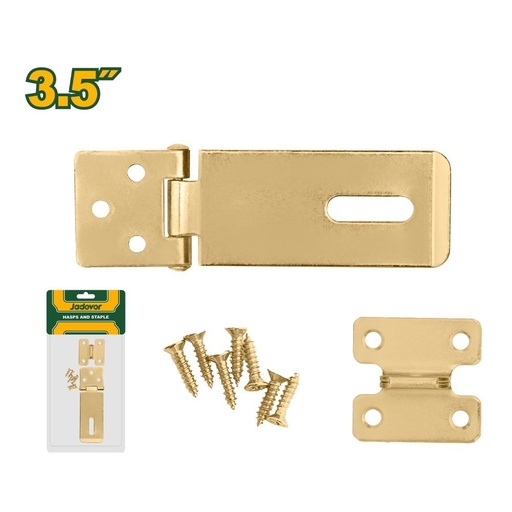 Jadever Galvanized Hasps and Staple Size：3.5″ JDAN1135
