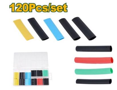 Jadever 120 Pcs set Heat Shrink Tubing Assortment JDUR1B01
