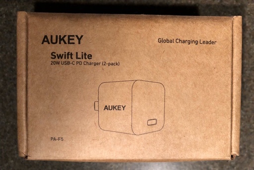 [ITT-1034] AUKEY Minima PD Charger 20W White * 2 Packs PA-F5