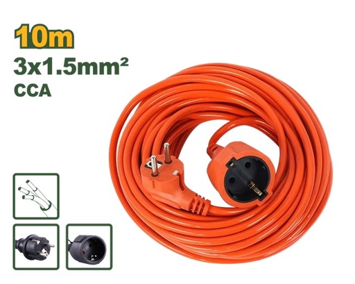 Jadever extension cord 3*1.5mm 10A/250V 10m JDEJAG03