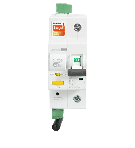 ETEk Tuya wifi circuit breaker 1P MCB EKR3S-ACM-C01-1 63A with metering