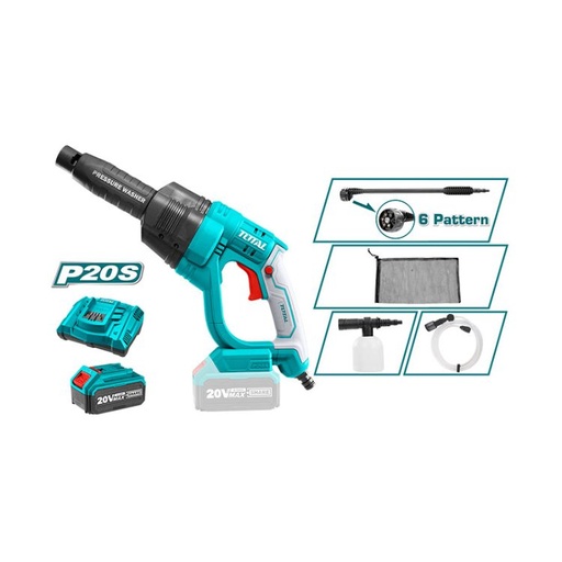 TOTAL 20V PRESSURE WASHER 25 bar TPWLI20084