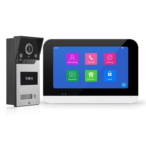 [SHT-1175] Tuya WiFi door video intercom Kit monitor with HD Camera PST-DB10-IC