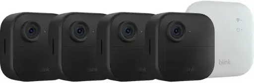 Blink - Outdoor 4 XR - 4 Cameras - two-year battery life, 1080p HD day and infrared night live view, two-way talk with extended range, up to 400 feet. Sync Module XR included - Black