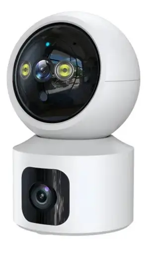 [SHT-1210] TUYA WiFi smart Indoor Night Vision 4.0MP  Security Camera Double Lens PST-E11-4MP