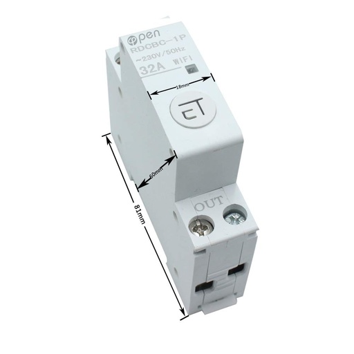 [SHT-1043] EWELINK wifi din-rail switch OPCBC 1P 20A