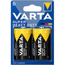 [Bat-1017] Varta Zinc Carbon size D Battery pack of 2