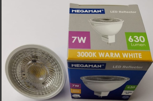 [7W 630Lumen Warm White LIG-1036 B-2-C] Megaman Led Reflactor 7W 630Lumen Warm White