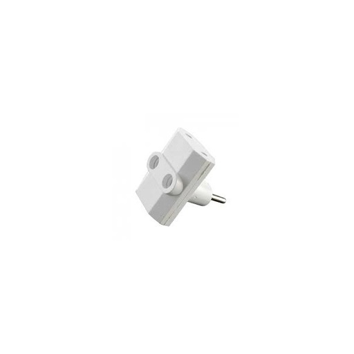 [A-2-D] Plug 1 to 3 ways adapter Eu Standard