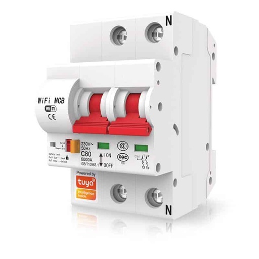[SHT-1008] GXPR TUYA WIFI smart circuit breaker 2P 63A with leakage