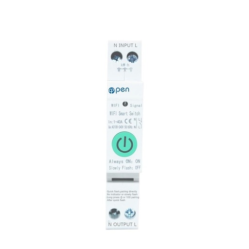 [SHT-1030] Tuya Open Smart circuit breaker 1P with metering RS485 40A OPCBC1T