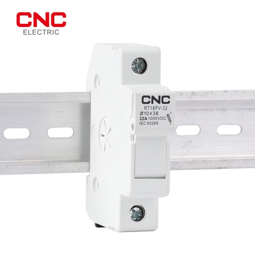 [1P 32A  ELE-1054 A-4-D] CNC DC Fuse Holder with LED 1P 32A